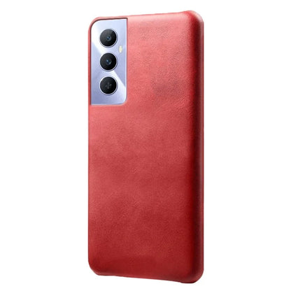 For Realme C65 4G Cases Anti-Drop Leather + PC Phone Cover Calf Texture