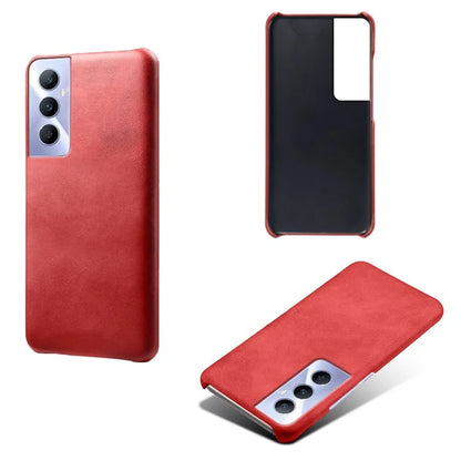 For Realme C65 4G Cases Anti-Drop Leather + PC Phone Cover Calf Texture