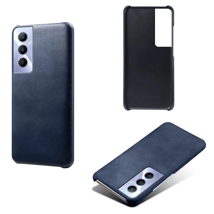 For Realme C65 4G Cases Anti-Drop Leather + PC Phone Cover Calf Texture