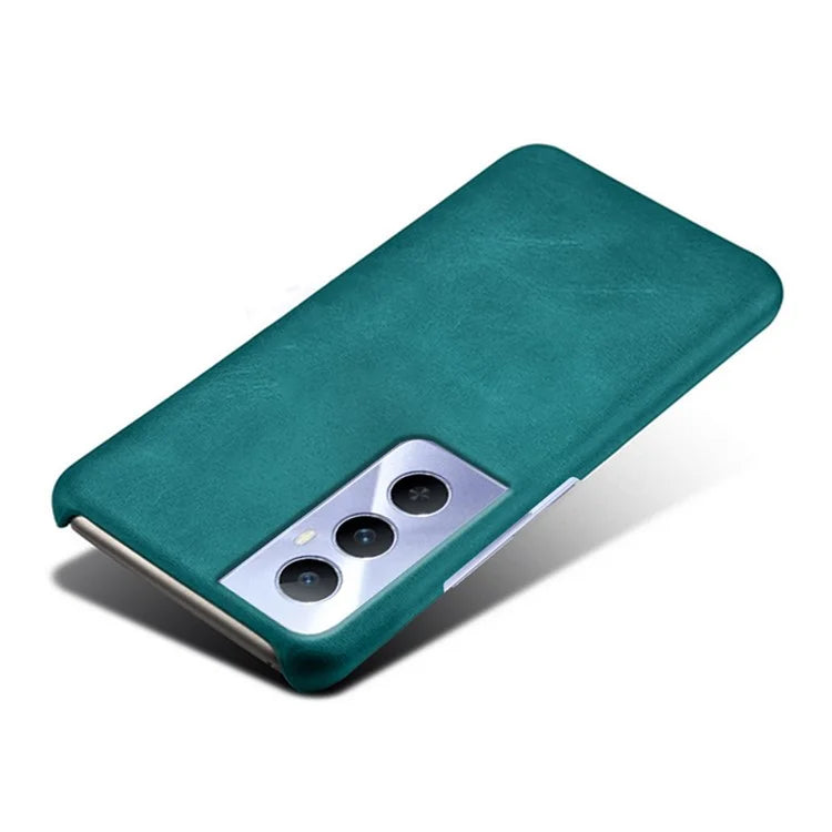 For Realme C65 4G Cases Anti-Drop Leather + PC Phone Cover Calf Texture