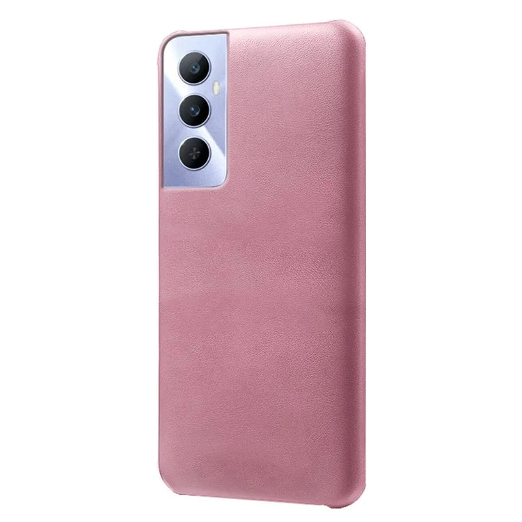 For Realme C65 4G Cases Anti-Drop Leather + PC Phone Cover Calf Texture