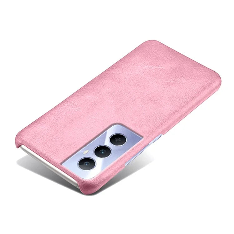 For Realme C65 4G Cases Anti-Drop Leather + PC Phone Cover Calf Texture