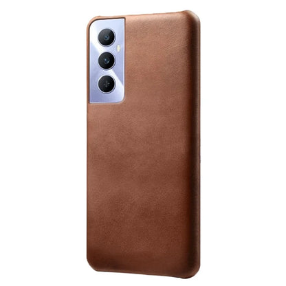 For Realme C65 4G Cases Anti-Drop Leather + PC Phone Cover Calf Texture