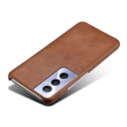 For Realme C65 4G Cases Anti-Drop Leather + PC Phone Cover Calf Texture