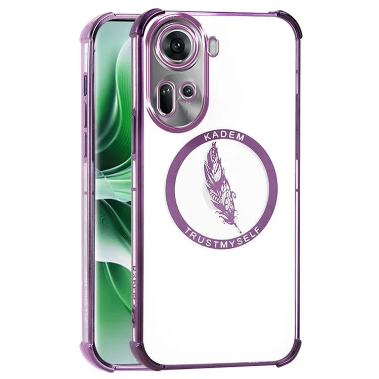 KADEM For Oppo Reno11 5G (Global) Case Electroplating Clear TPU Phone Cover