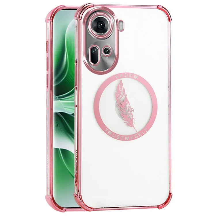 KADEM For Oppo Reno11 5G (Global) Case Electroplating Clear TPU Phone Cover