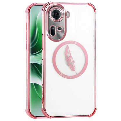 KADEM For Oppo Reno11 5G (Global) Case Electroplating Clear TPU Phone Cover