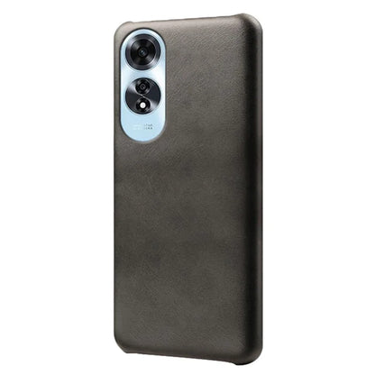 For Oppo A60 4G Shockproof Case Calf Texture Leather + PC Cell Phone Cover
