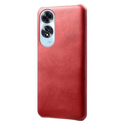For Oppo A60 4G Shockproof Case Calf Texture Leather + PC Cell Phone Cover