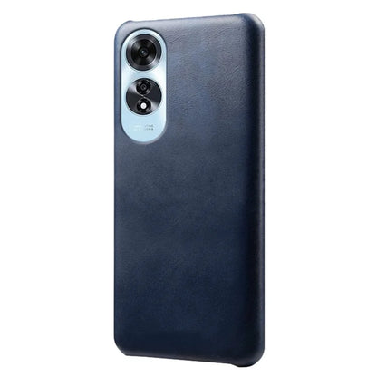 For Oppo A60 4G Shockproof Case Calf Texture Leather + PC Cell Phone Cover