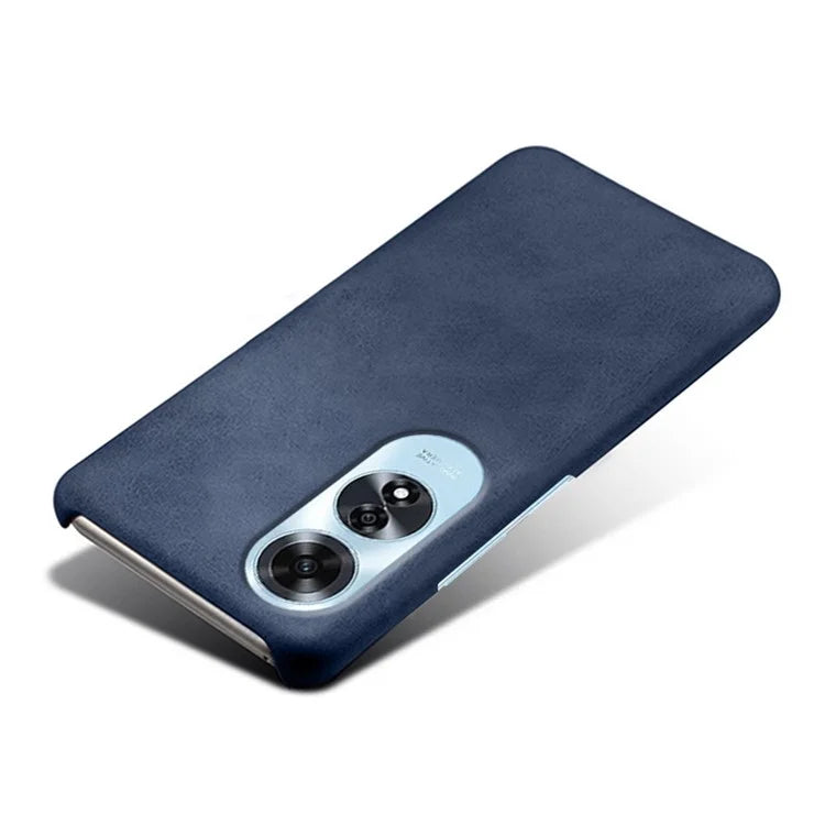 For Oppo A60 4G Shockproof Case Calf Texture Leather + PC Cell Phone Cover