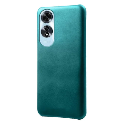 For Oppo A60 4G Shockproof Case Calf Texture Leather + PC Cell Phone Cover