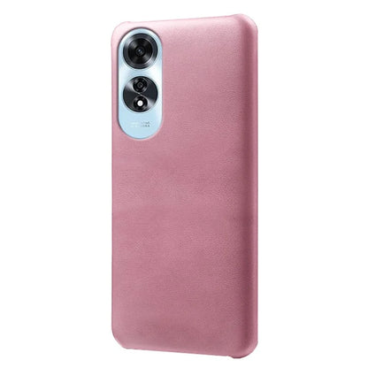 For Oppo A60 4G Shockproof Case Calf Texture Leather + PC Cell Phone Cover