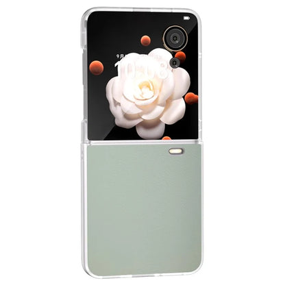 For Honor Magic V Flip 5G Case Clear Matte Edge PU Leather+PC Folding Phone Cover