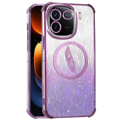 KADEM For vivo iQOO 12 Pro 5G Case Electroplating Glittery Soft TPU Phone Cover