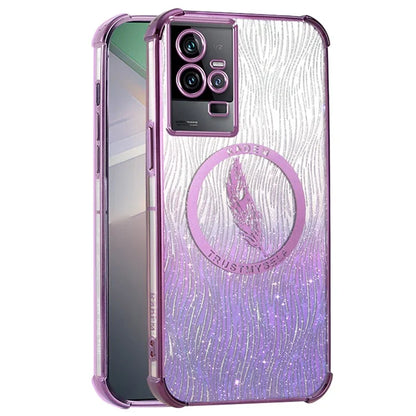 KADEM For vivo iQOO 11 5G Glittery Case Electroplating Soft TPU Phone Cover