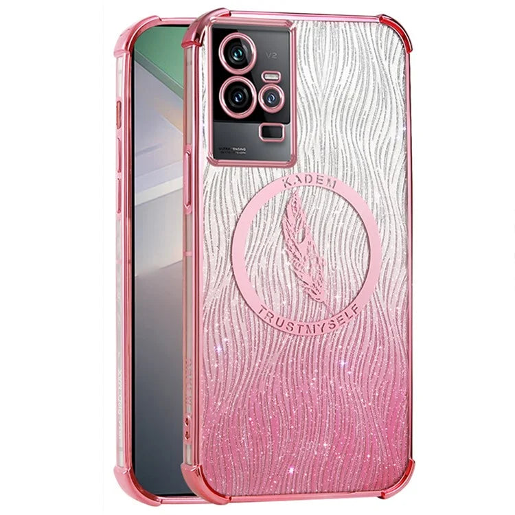 KADEM For vivo iQOO 11 5G Glittery Case Electroplating Soft TPU Phone Cover