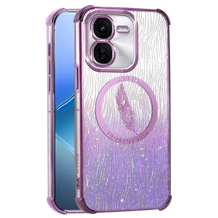 KADEM For vivo iQOO Z9x 5G TPU Case Electroplating Glittery Slim Phone Cover