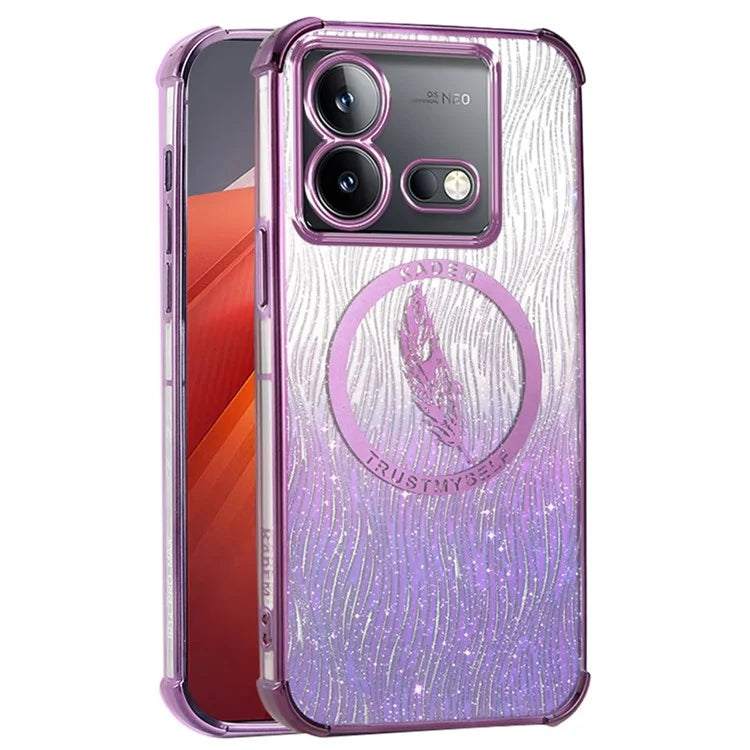 KADEM For vivo iQOO Neo8 5G / Neo8 Pro 5G Case Glitter Shockproof TPU Phone Cover