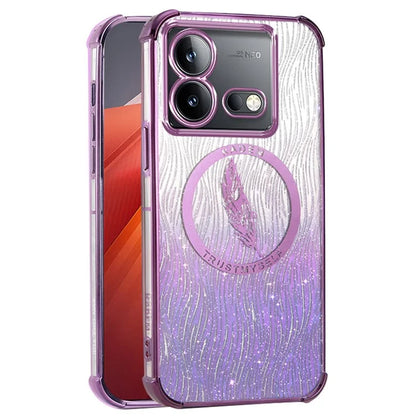 KADEM For vivo iQOO Neo8 5G / Neo8 Pro 5G Case Glitter Shockproof TPU Phone Cover