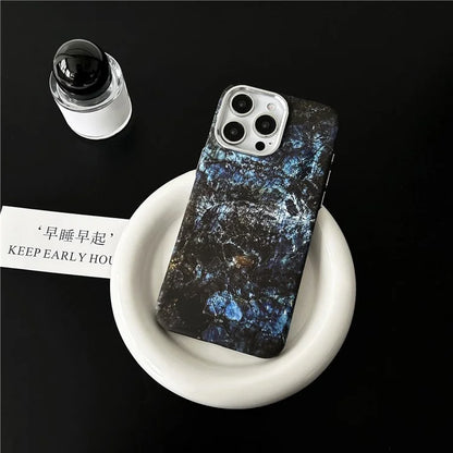 ARU For iPhone 13 Pro Magnetic Case Marble Pattern Shockproof PC Phone Cover