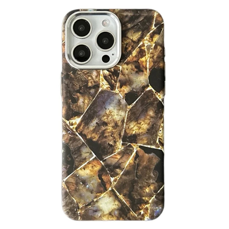 ARU For iPhone 13 Pro Magnetic Case Marble Pattern Shockproof PC Phone Cover