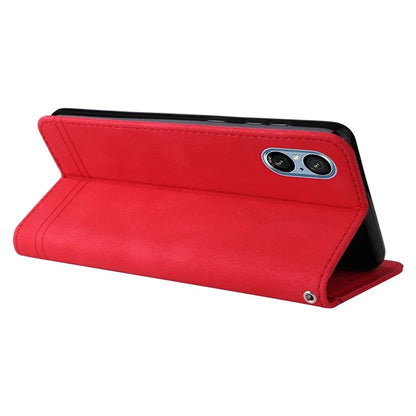 For Sony Xperia 5 V Case PU Leather Phone Cover Tree Hardware Decor