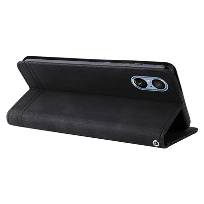 For Sony Xperia 5 V Case PU Leather Phone Cover Tree Hardware Decor