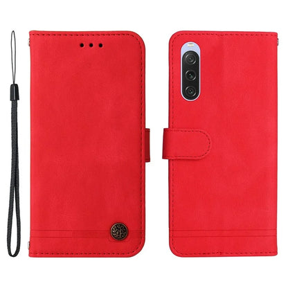 For Sony Xperia 10 V Wallet Case Skin-Touch PU Leather Flip Phone Cover