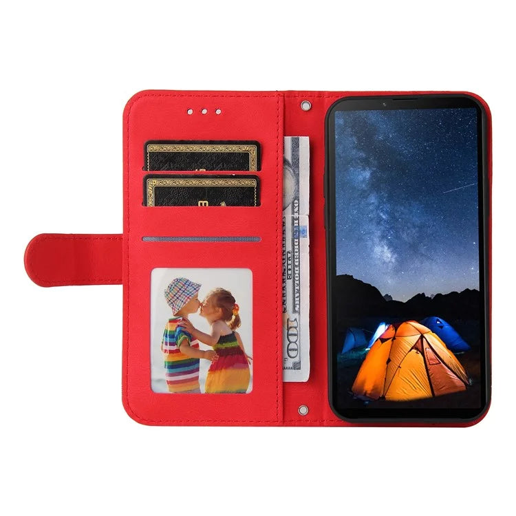 For Sony Xperia 10 V Wallet Case Skin-Touch PU Leather Flip Phone Cover