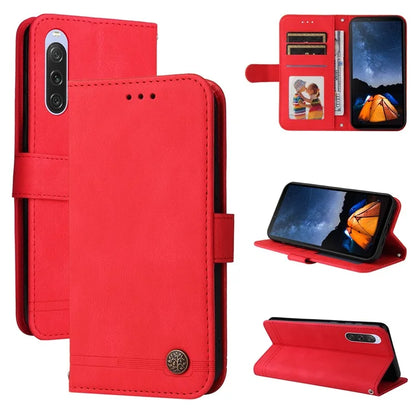 For Sony Xperia 10 V Wallet Case Skin-Touch PU Leather Flip Phone Cover
