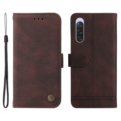 For Sony Xperia 10 V Wallet Case Skin-Touch PU Leather Flip Phone Cover