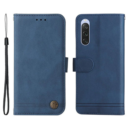 For Sony Xperia 10 V Wallet Case Skin-Touch PU Leather Flip Phone Cover
