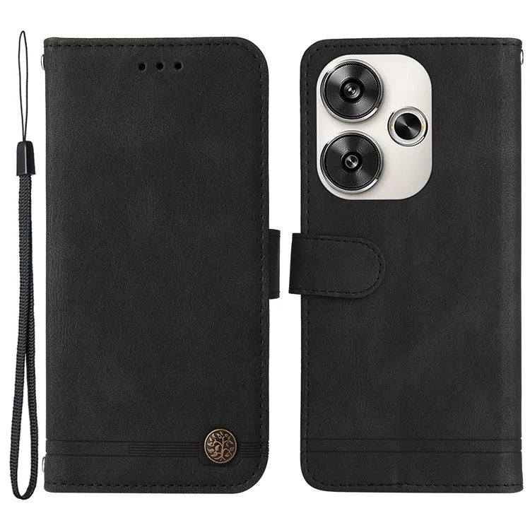 For Xiaomi Redmi Turbo 3 5G / Poco F6 5G Case Skin-Touch PU Leather Wallet Phone Cover