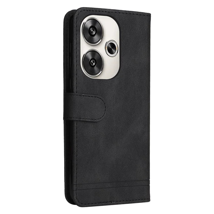 For Xiaomi Redmi Turbo 3 5G / Poco F6 5G Case Skin-Touch PU Leather Wallet Phone Cover