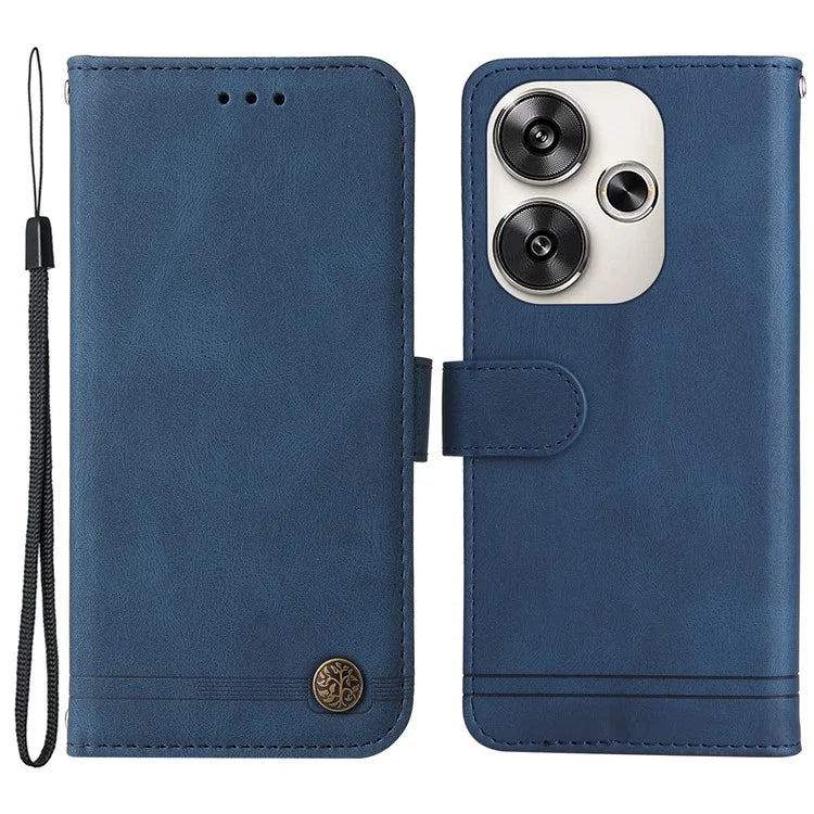 For Xiaomi Redmi Turbo 3 5G / Poco F6 5G Case Skin-Touch PU Leather Wallet Phone Cover