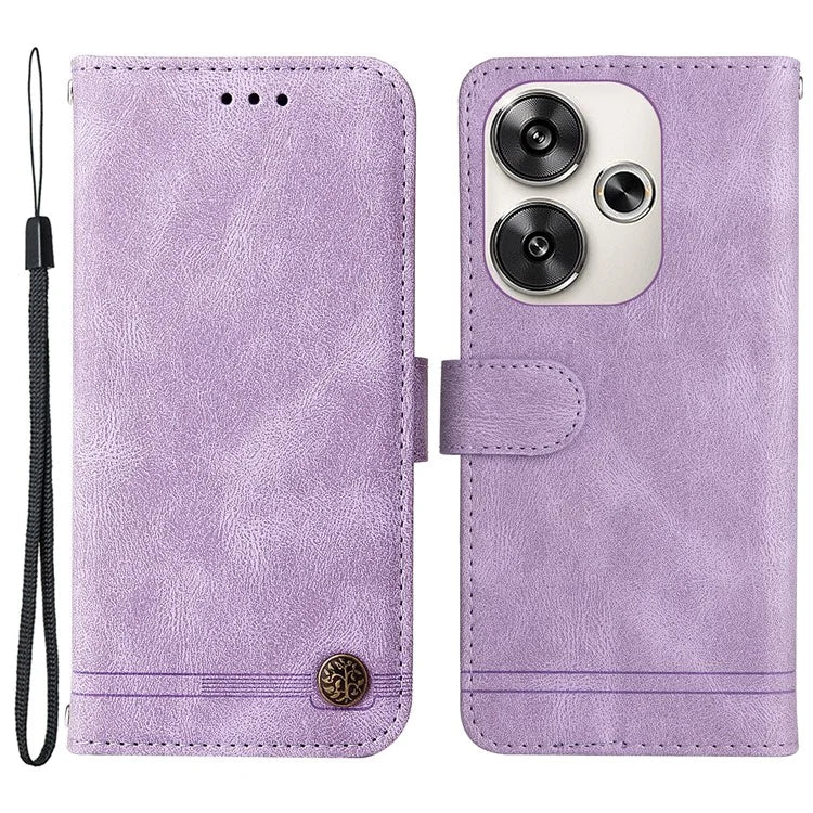 For Xiaomi Redmi Turbo 3 5G / Poco F6 5G Case Skin-Touch PU Leather Wallet Phone Cover