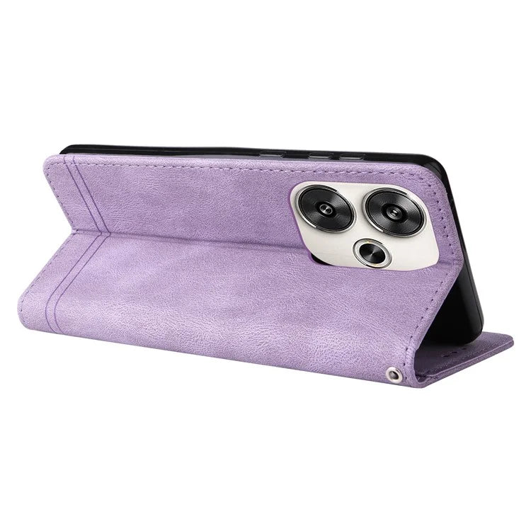 For Xiaomi Redmi Turbo 3 5G / Poco F6 5G Case Skin-Touch PU Leather Wallet Phone Cover