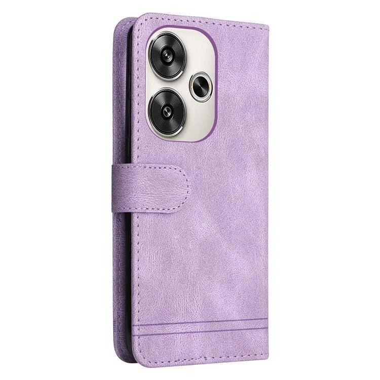 For Xiaomi Redmi Turbo 3 5G / Poco F6 5G Case Skin-Touch PU Leather Wallet Phone Cover
