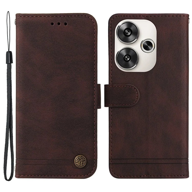 For Xiaomi Redmi Turbo 3 5G / Poco F6 5G Case Skin-Touch PU Leather Wallet Phone Cover