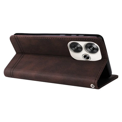 For Xiaomi Redmi Turbo 3 5G / Poco F6 5G Case Skin-Touch PU Leather Wallet Phone Cover