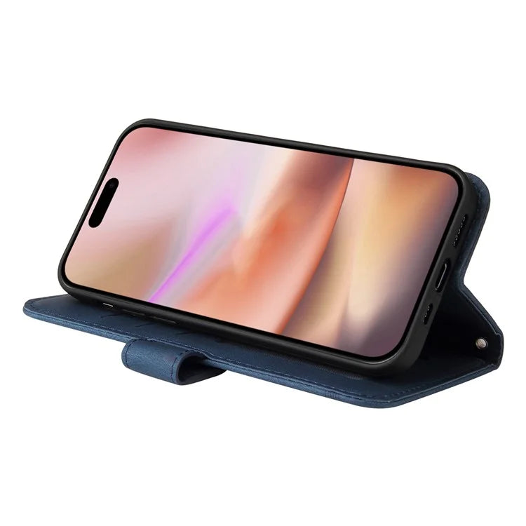 For iPhone 16 Plus Case Wallet Leather Phone Cover with Magnetic Clasp