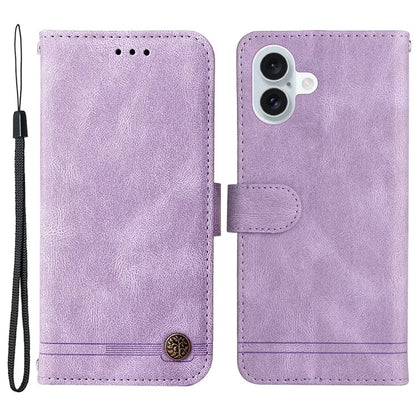 For iPhone 16 Plus Case Wallet Leather Phone Cover with Magnetic Clasp