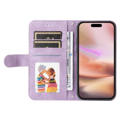 For iPhone 16 Plus Case Wallet Leather Phone Cover with Magnetic Clasp