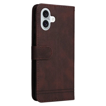 For iPhone 16 Plus Case Wallet Leather Phone Cover with Magnetic Clasp