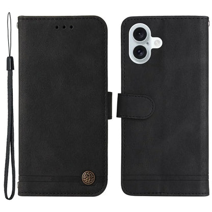 For iPhone 16 Plus Case Wallet Leather Phone Cover with Magnetic Clasp