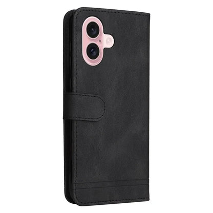For iPhone 16 Case Wallet Leather Phone Cover Tree Hardware Decor