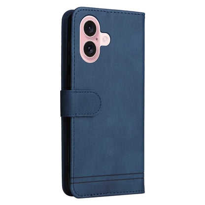 For iPhone 16 Case Wallet Leather Phone Cover Tree Hardware Decor