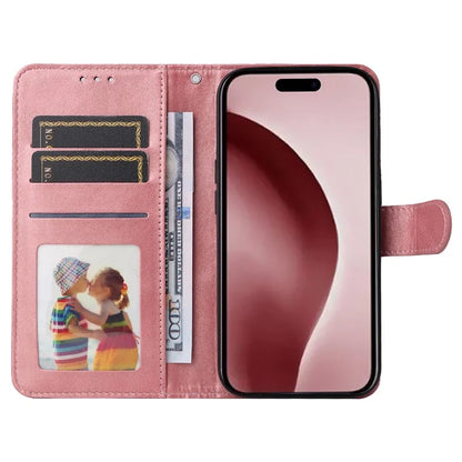 For iPhone 16 Pro Case Card Holder Leather Stand Wallet Phone Cover