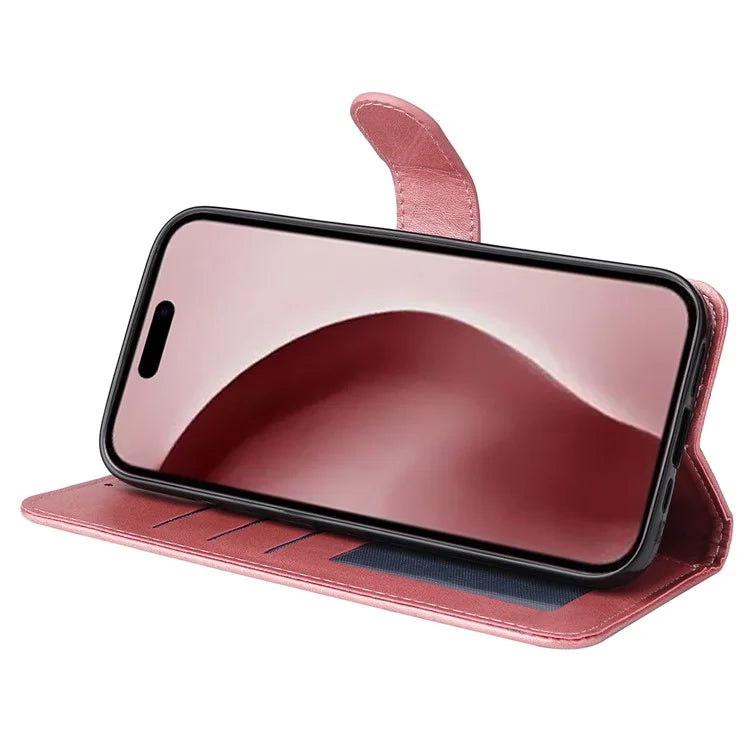 For iPhone 16 Pro Case Card Holder Leather Stand Wallet Phone Cover